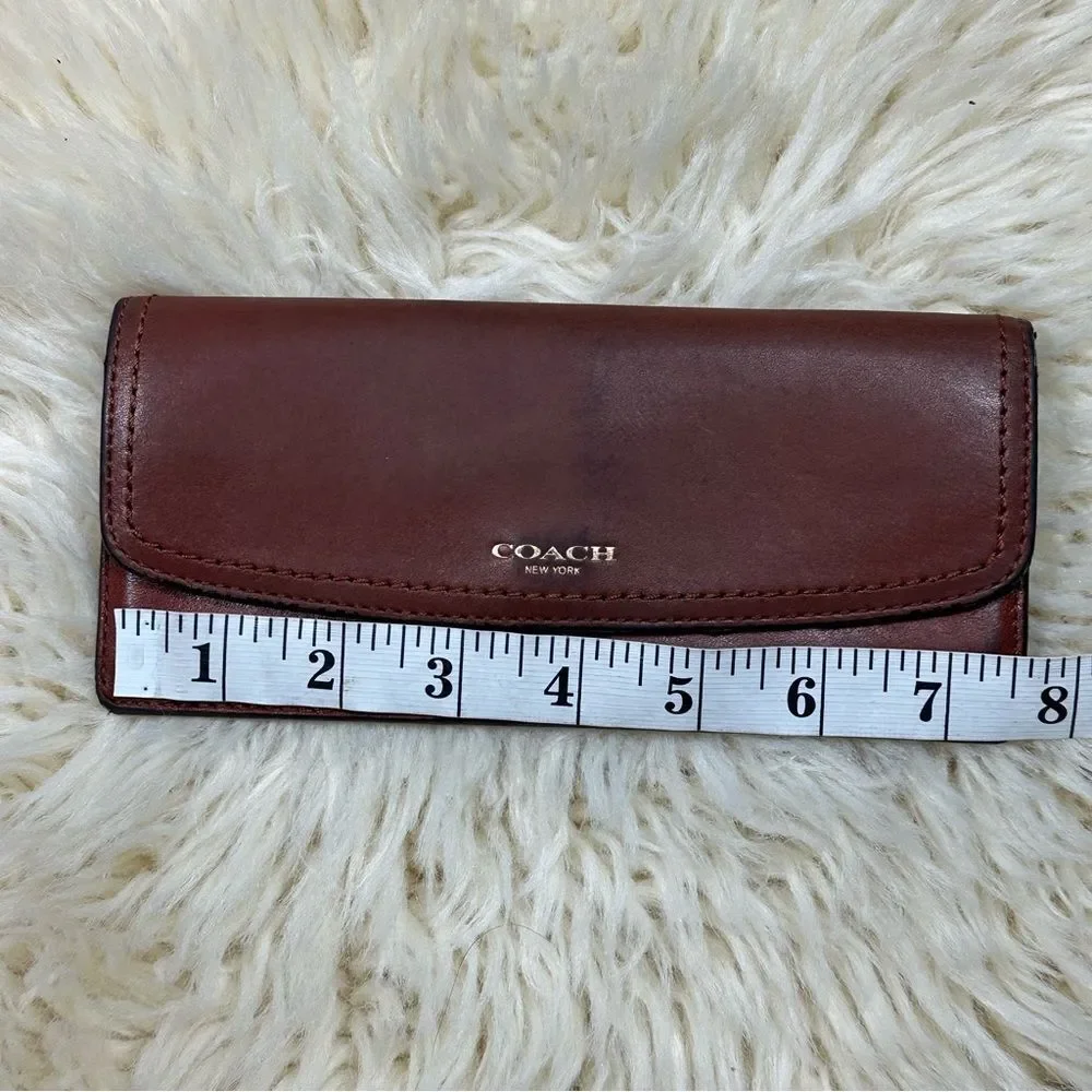 Coach vintage Legacy Leather Soft Wallet cognac color